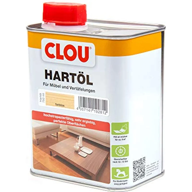 Clou Hartöl 750 ml, farblos – Bild 3