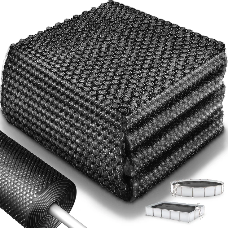 tillvex® Premium Pool Solarabdeckplane 400 µm Rechteckig 700x400 cm | Solarfolie Wärmeplane zuschneidbar | Solarplane Solarabdeckung | Poolheizung Poolsolarplane für Wassererwärmung