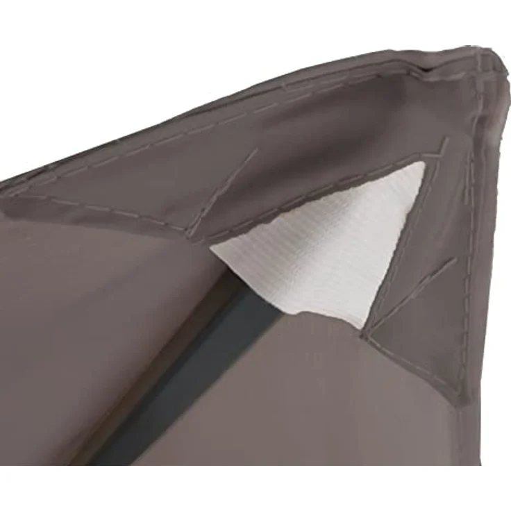 Quick Star Pavillon-Ersatzdach 3x3m, Taupe / Beigegrau RAL 7006, wasserabweisend, mit Lüftungsschlitzen, 180 g/m² – Bild 5