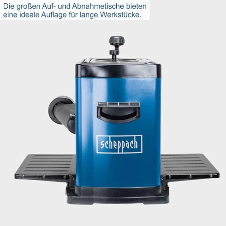 Scheppach Dickenhobelmaschine PLM1800 | 1500W Leistung | 2 Hobelmesser | Drehzahl Hobelwelle 8500 min-1 | Durchlasshöhe/-breite: 152 mm / 330 mm | Spanabnahme max.: 2,8 mm – Bild 6