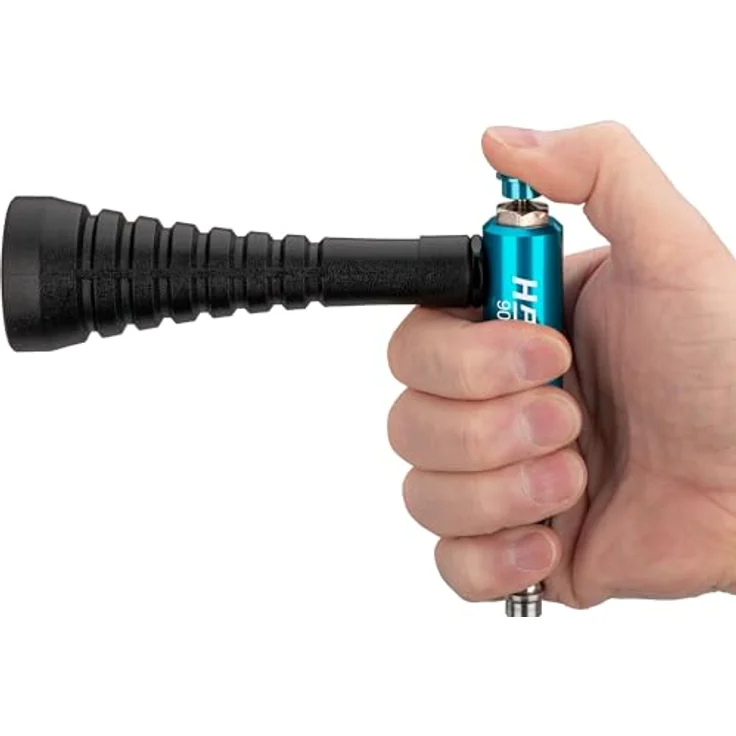 Hazet Turbo Ausblaspistole 9040T-1, Druckluftwerkzeug mit Verwirbelungsdüse für effektive Reinigung, 80 l/min Luftbedarf – Bild 3