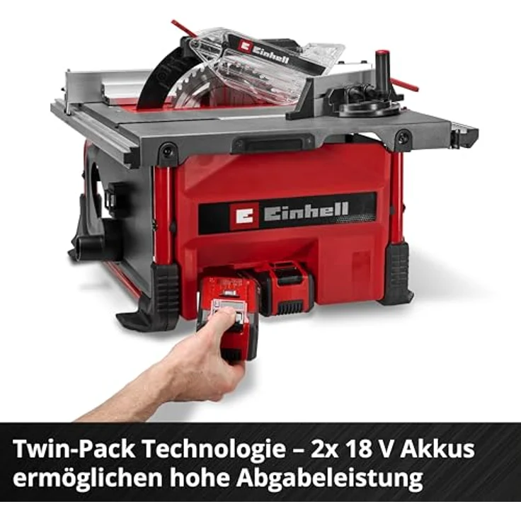 Einhell Akku-Tischkreissäge 'TE-TS 36/8 T Li-Solo', 2x 18 V Power X-Change, Aluminiumtisch mit ausziehbarer Tischverbreiterung, ohne Akku – Bild 6
