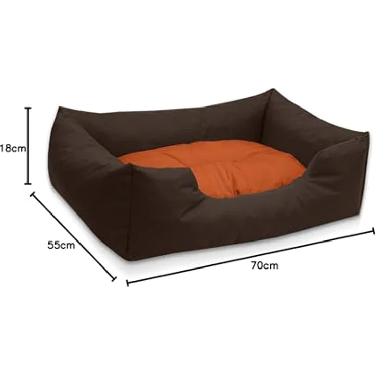 BedDog Tierbett Hundebett MIMI mit Rand, Kissen zum rausnehmen, Schwarz, von BedDog – Bild 6