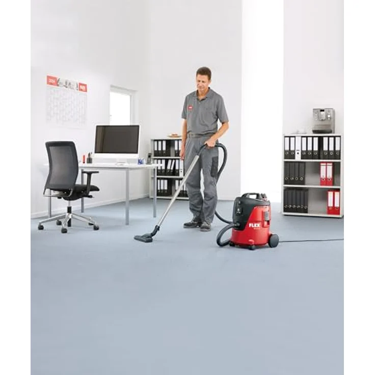 Flex 405418 230-E Sicherheitssauger VC 21 L MC (Werkstatt Staubsauger mit manueller Filterabreinigung, 20 l, Klasse L, 1250 Watt, Volumenstrom 3600 l-min), mehrfarbig, 25 Stück – Bild 5