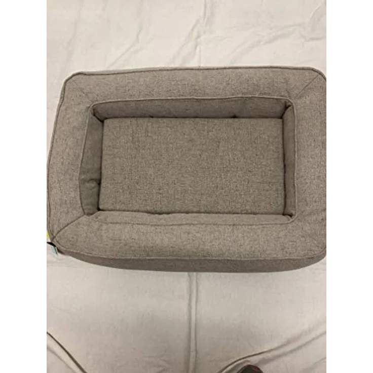 Petlando Lima Ortho Bett, Orthopädisches Hundebett + Katzenbett mit Wendekissen und waschbarem Bezug, grau – Bild 2