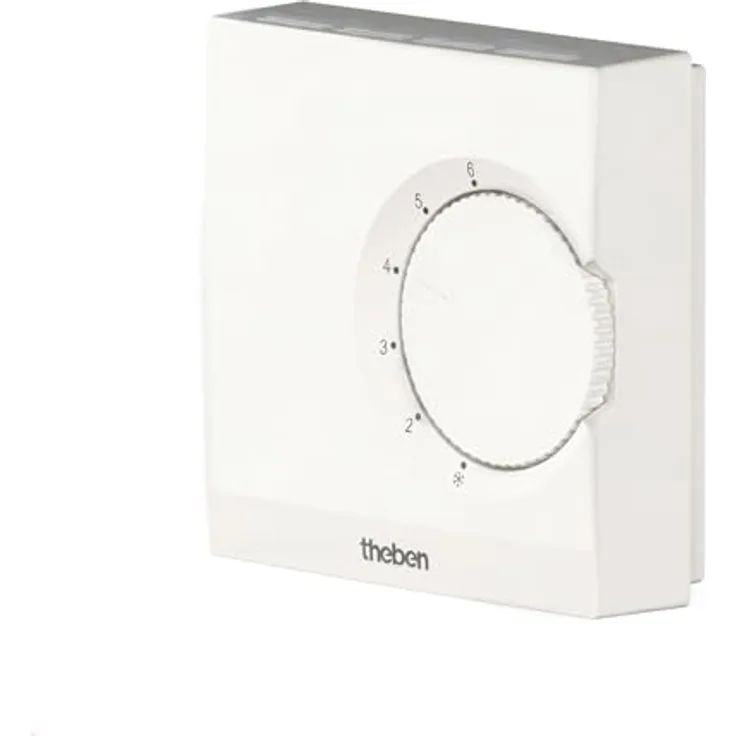 Theben Ramses 701 S, elektronisches Raumthermostat mit Snap-Funktion, Wandmontage/Aufputz, Solltemperatur-Begrenzung