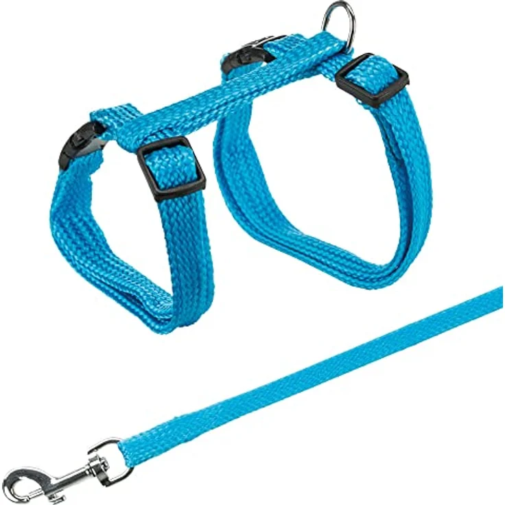 Trixie 4185 Katzengeschirr mit Leine, Nylon, 22–42 cm/10 mm, 1,25 m – Bild 3