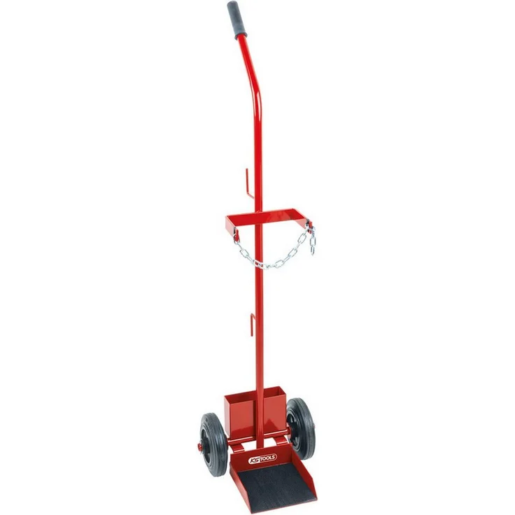 KS Tools Sackkarre, Flaschenwagen mit Stahlrohrkonstruktion und Sicherungskette – Bild 1