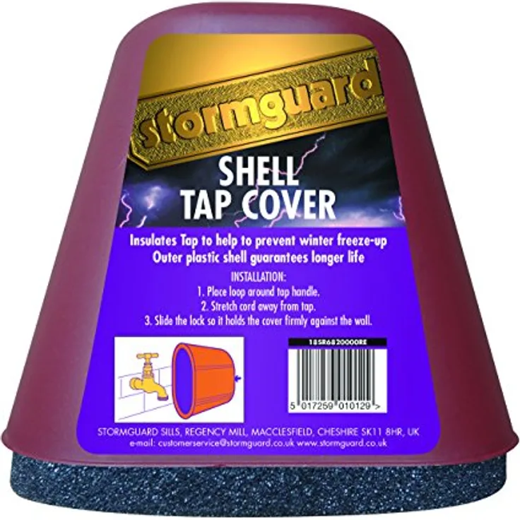 Outside Tap Cover Insulator Against Freezing - Polystyrene + PVC Shell
