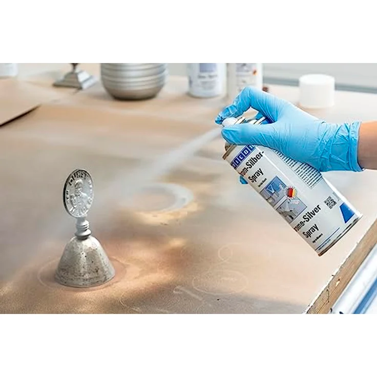 WEICON Chrom-Silber-Spray, hochbrillante Oberflächenbeschichtung, 400 ml für effektvolle Dekorationsarbeiten und optische Aufwertung – Bild 4