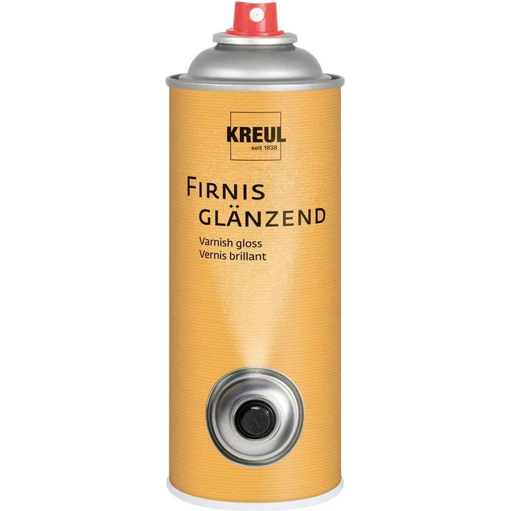 Kreul Bastelkleber Sprühfirnis Acryl & Öl, 400 ml, licht- und wasserfest, glänzend, lösungsmittelfrei