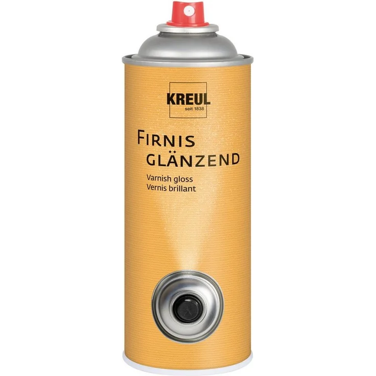 Kreul Bastelkleber Sprühfirnis Acryl & Öl, 400 ml, licht- und wasserfest, glänzend, lösungsmittelfrei