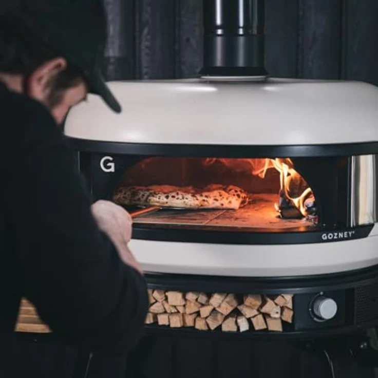 GOZNEY° Pizzaofen Gozney Dome Pizzaofen, Dual-Fuel-Technologie, Schnelle Aufheizzeit, Kochfläche aus Cordierit-Stein, Wetterbeständige Konstruktion, Komfortable Größe – Bild 6