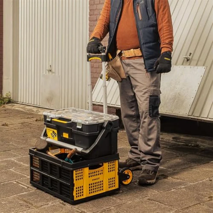 Stanley SXWTD-509, Transportwagen mit 60 kg Tragkraft, faltbar und leicht, 2 kg – Bild 11
