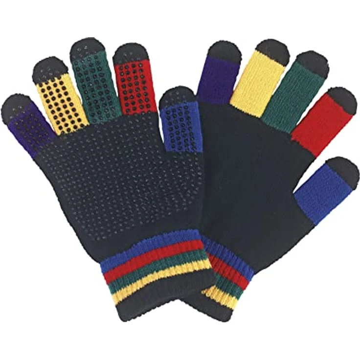 Kerbl 321598 Kinder Reithandschuh Magic Grippy, Noppen Handschuh, Bunt – Bild 4