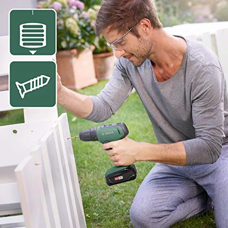 Bosch Akku-Zweigang-Bohrschrauber UniversalDrill 18, 2x Akkus PBA 18V 1,5 Ah, Ladege. - 06039C8005 – Bild 5