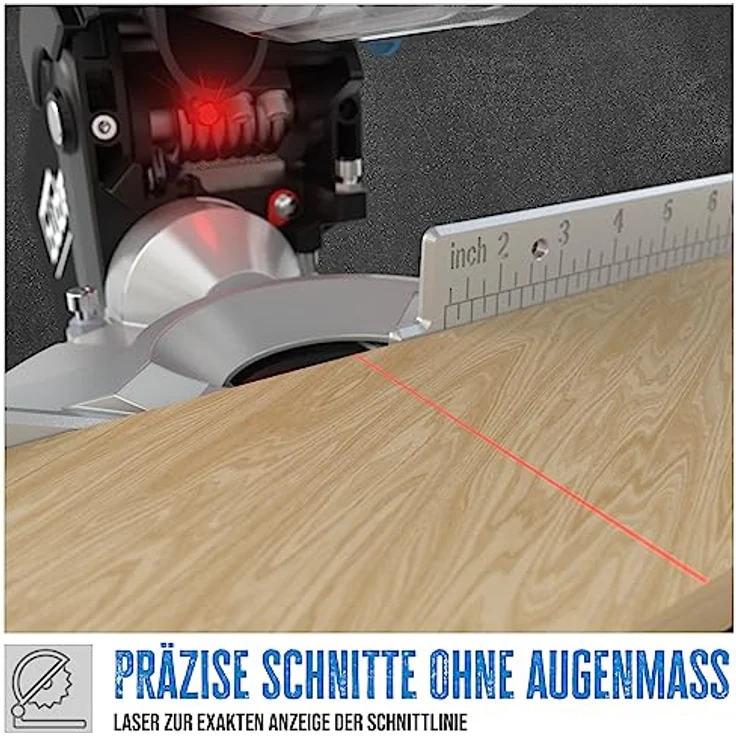 Güde Tisch- & Kappsäge TKGS 210 (2 in 1, Kapp- und Gehrungssäge & Tischkreissäge, 1500 Watt, 210 mm Sägeblatt, Laser) – Bild 3