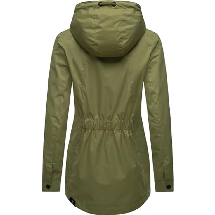 Ragwear Zuzka, Damen Übergangsjacke, leicht tailliert, wasserdicht, grün, Größe S – Bild 3