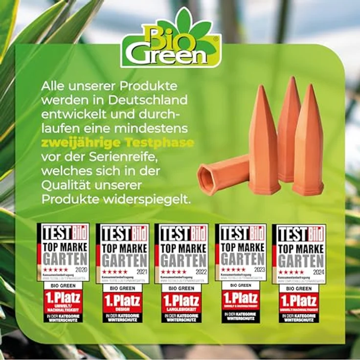 Bio Green Pflanzen Bewässerung Wine Tonkegel, terracotta-grün - für Wein Flaschen Bewässerungszubehör – Bild 8
