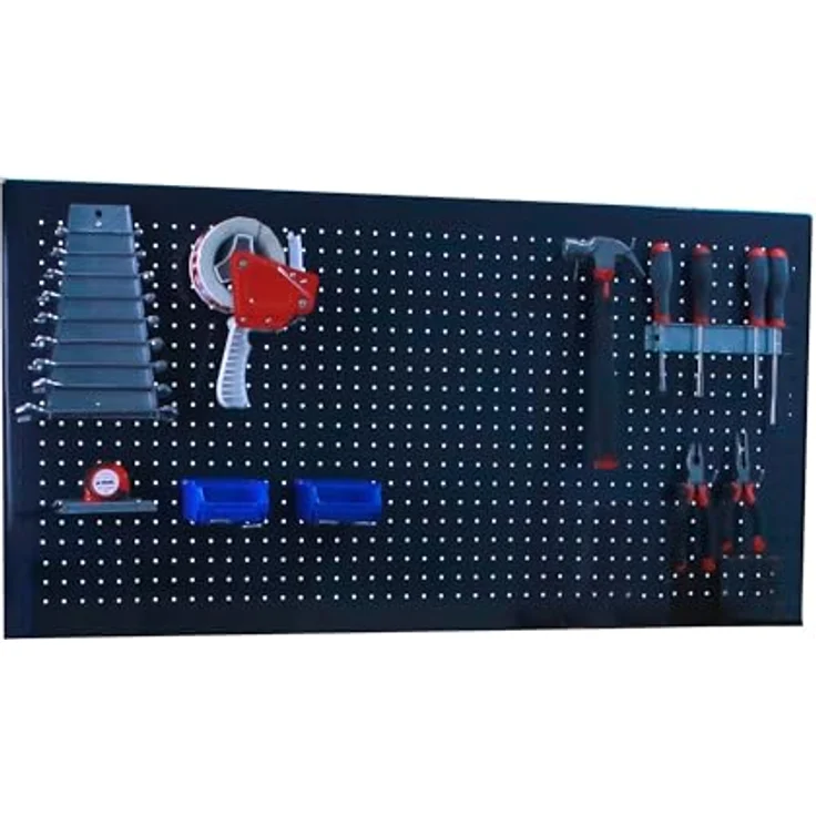 Simon Rack Simonwork Werkzeug-Organizer, 1500 x 600 mm, inkl. 8 Haken, Anthrazit, europäische Qualität aus Stahl – Bild 1