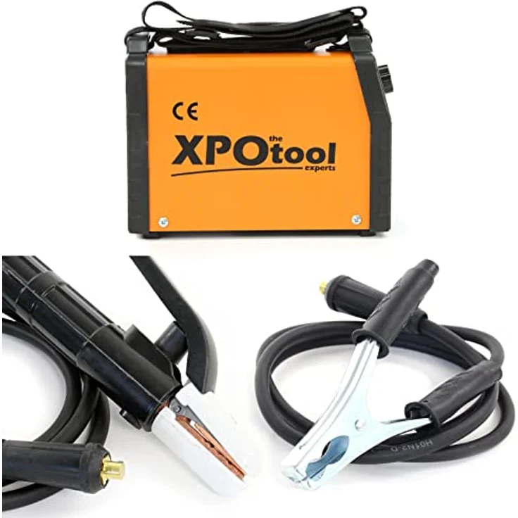 XPOtool MMA Elektroden Schweißgerät 20-120A IGBT Inverter, E-Hand mit Arc-force, Hot-start, Anti-stick, inklusive Zubehör – Bild 4
