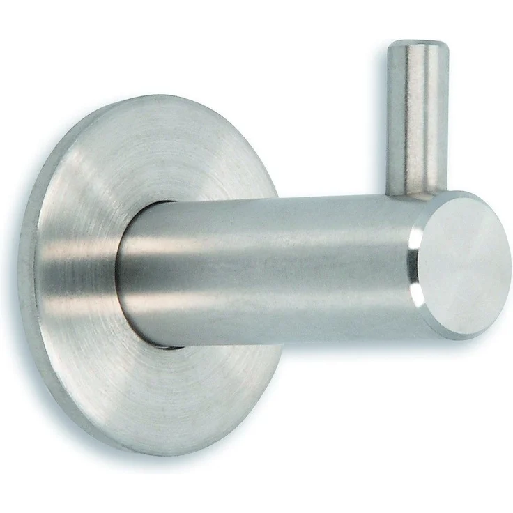 ELC Möbelbeschlag Format Haken "Cupid", Edelstahl Einfachhaken, rund, seidengeschliffen, Einlasstiefe 11 mm, Durchmesser 50 mm