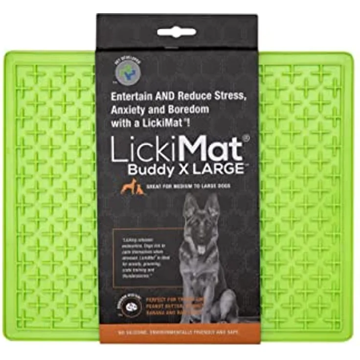 LICKIMAT Buddy - in 2 Größe und div. Farben, Farbe:grün, Größe:Large - 30.5 x 25.5