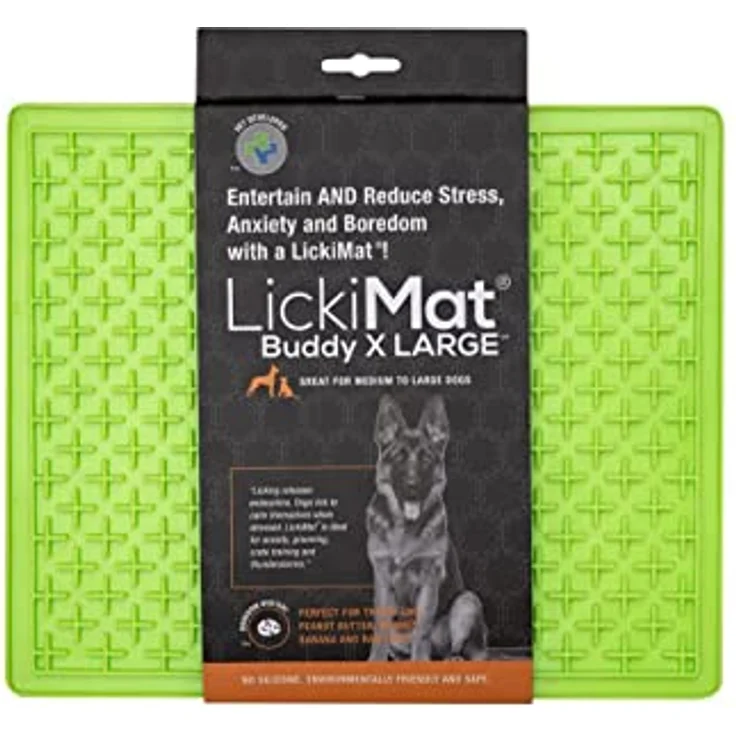 LICKIMAT Buddy - in 2 Größe und div. Farben, Farbe:grün, Größe:Large - 30.5 x 25.5 – Bild 1
