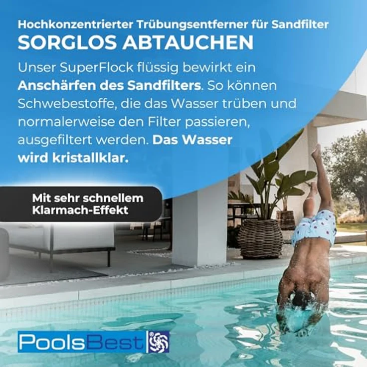 1 l - PoolsBest® Superflock flüssig – Bild 2