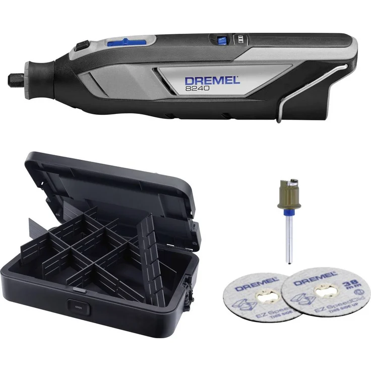Dremel 8240-3-MB, Multifunktionswerkzeug ohne Akku mit 12V Leistung und Dremel Systembox