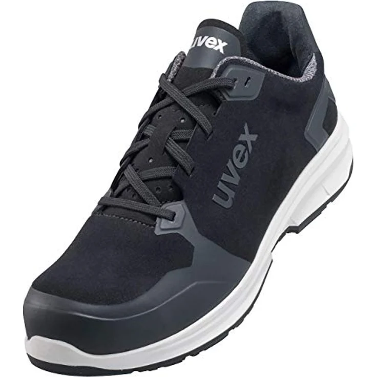 Uvex 1 Sport S3 ESD Sicherheitsschuhe für Herren - Bequeme & Atmungsaktive Arbeitsschuhe für Männer - Leichte & Ergonomische Halbschuhe Velours ,Schwarz,40 EU – Bild 4