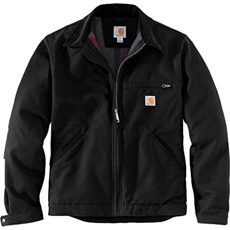 Carhartt Arbeitsjacke UPDATED DUCK DETROIT JACKET (1-St), Duck, mit weichem Futter, Baumwolle, lange Ärmel, diverse Taschen, Windstopper, Triple-Nähte – Bild 4