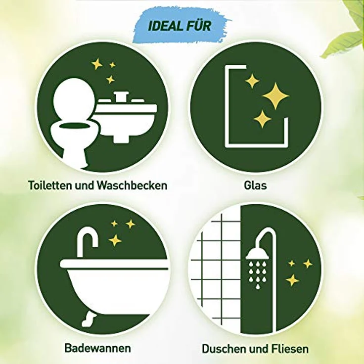 CILLIT BANG Kraftreiniger Badreiniger NatürlichKraftvoll Spray, 750ml für hygienisch saubere Oberflächen – Bild 5