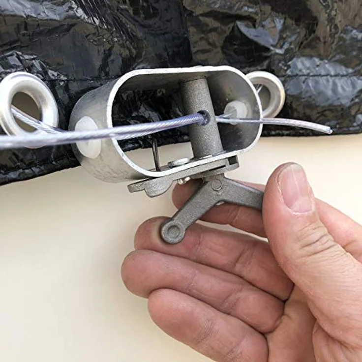 Draht-Spannseil für Pool Planen Ø 2 mm Länge 13 m Spannverschluss Seil-Spanner Drahtseil für Pool-plane – Bild 6