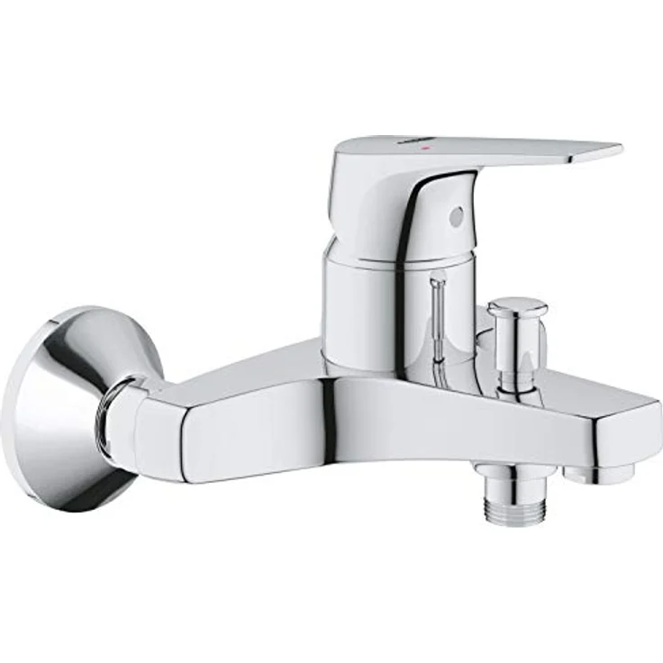GROHE Start Flow - Einhand-Wannenarmatur (Wandmontage, langlebige Oberfläche, automatische Umstellung), chrom, 23772000 – Bild 1