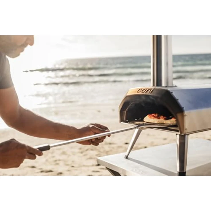 Ooni Pizzawender, Perforierter Pizzaschieber Rund (17cm) aus Aluminium, ultraleicht und hitzebeständig für professionelle Pizza-Drehtechnik – Bild 4