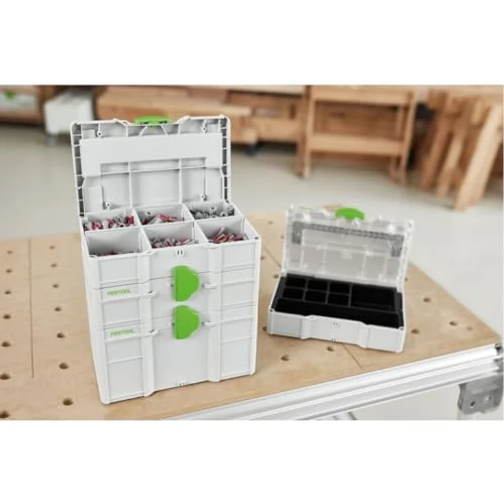FESTOOL Werkzeugbox Festool Systainer³ SYS3 S 76 TRA UNI, Flexibel, Modular, Kompatibel, Mobil, Übersichtlich - Transparenter Deckel, universelle Einlage - Werkzeugkoffer – Bild 3