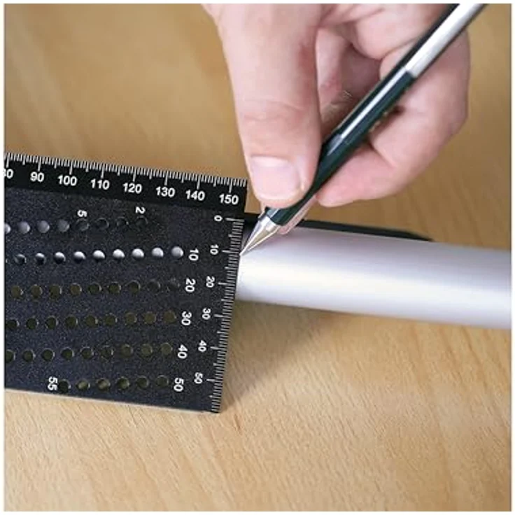Sintron 3D Gehrungswinkel, multifunktionales Anreißwerkzeug aus Aluminiumlegierung, 215x62x74 mm, für präzises Arbeiten – Bild 5