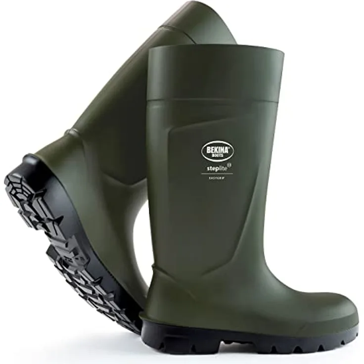 Bekina Steplite Food P2300/9180-Z-39, Sicherheitsschuhe S4, rutschfest, grün/schwarz, bis -20°C isolierend