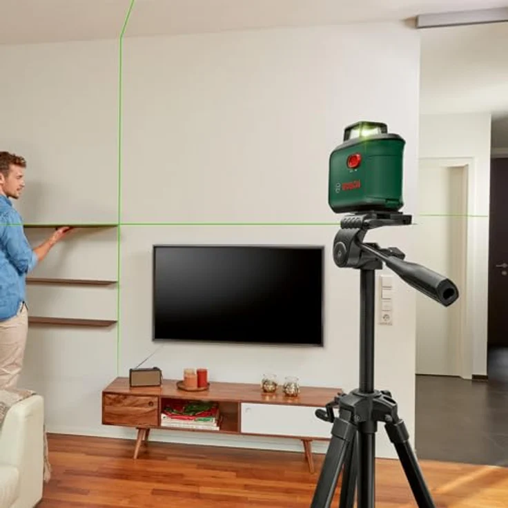 BOSCH Punkt- und Linienlaser AdvancedLevel 360 Set, Kreuzlinien-Laser mit grüner Lasertechnologie - im Karton – Bild 5
