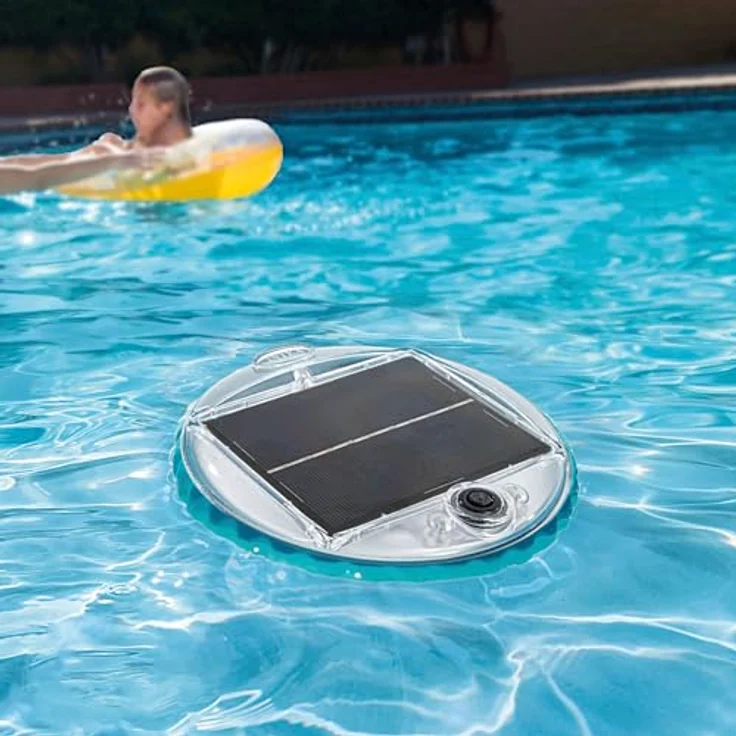 Intex 28695 LED Poolbeleuchtung Schwimmlicht Pool Solar Poollicht Poollampe – Bild 2