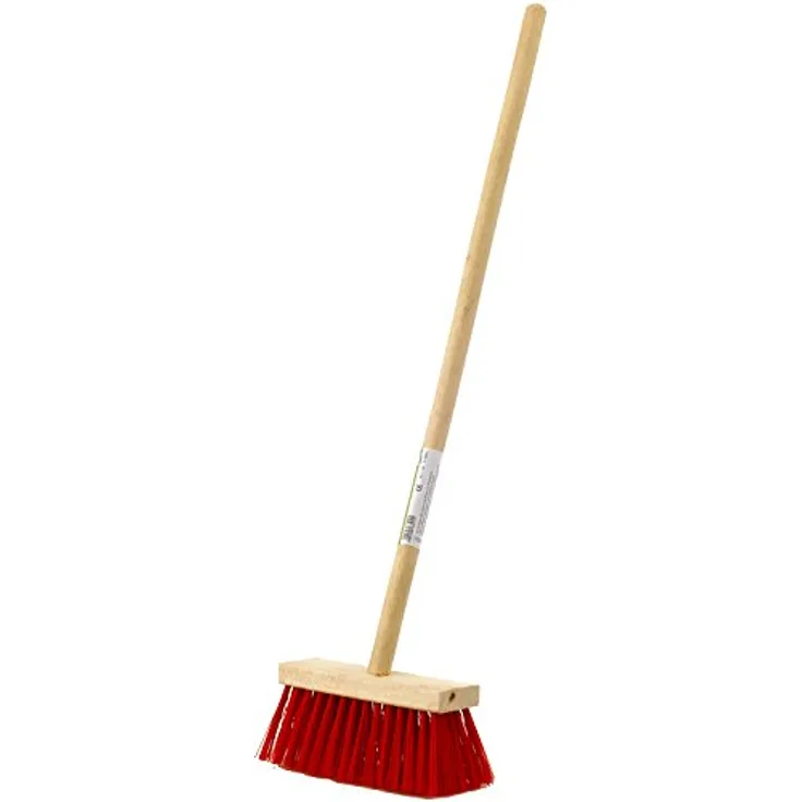 Freund-Victoria 1570501 Besen 66201, Rot/Braun, 210 mm breit, 70 cm Stiel, Elaston Material