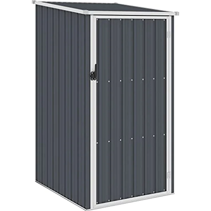 vidaXL Gerätehaus ohne Boden Geräteschuppen Garten Schuppen Gartenhaus Gartenschrank Geräteschrank Anthrazit 87x98x159cm Verzinkter Stahl – Bild 1