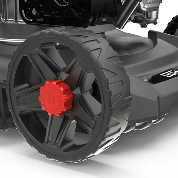 Güde Motor Rasenmäher ECO Wheeler 390 1.6 R, Benzin-Rasenmäher mit 4-Takt Power-Engine, 3-facher Schnitthöhenverstellung und 35L Grasfangsack – Bild 6