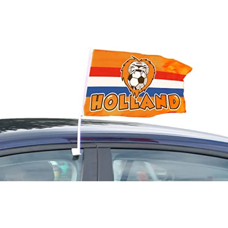 Folat autofahne Oranje leeuw 30 x 45 cm Polyester orange
