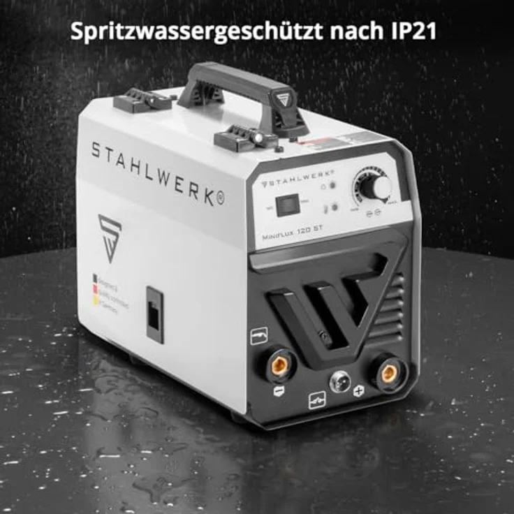 STAHLWERK Fülldrahtschweißgerät Mini FLUX 120 ST, 20-120 A, Packung, mit synergischem Drahtvorschub und ARC, MMA-Funktion - Preisvergleich – Bild 3