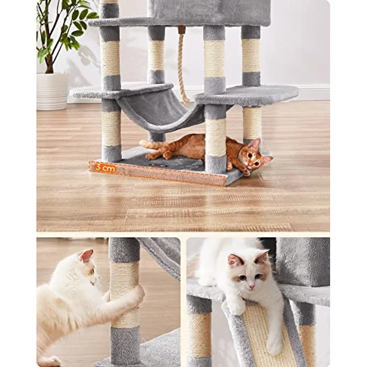 Feandrea Kitty (165 cm, Grey), Katzenbaum – Bild 8