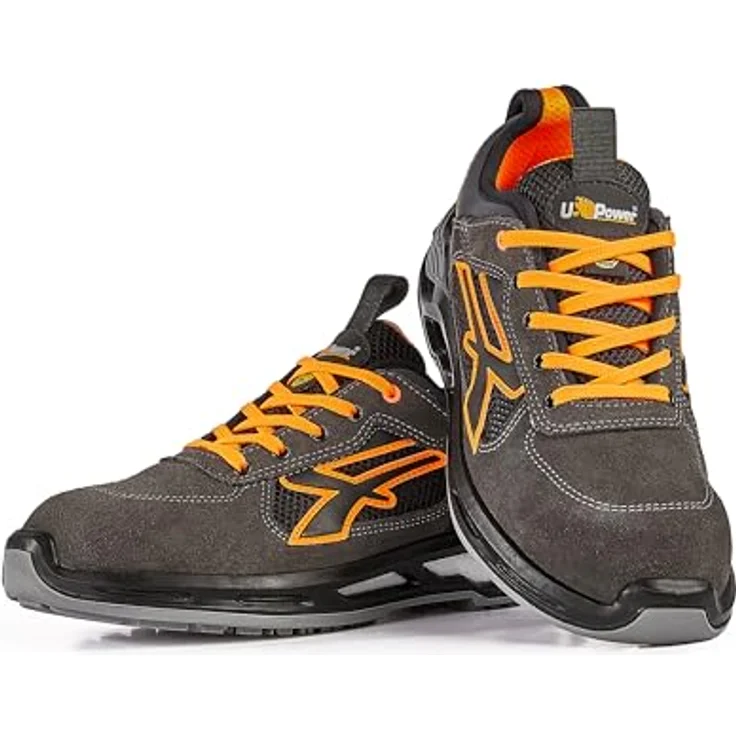 Sicherheitsschuh Ryder Gr.45 grau/orange S1P SRC ESD EN20345 Leder U.POWER – Bild 5