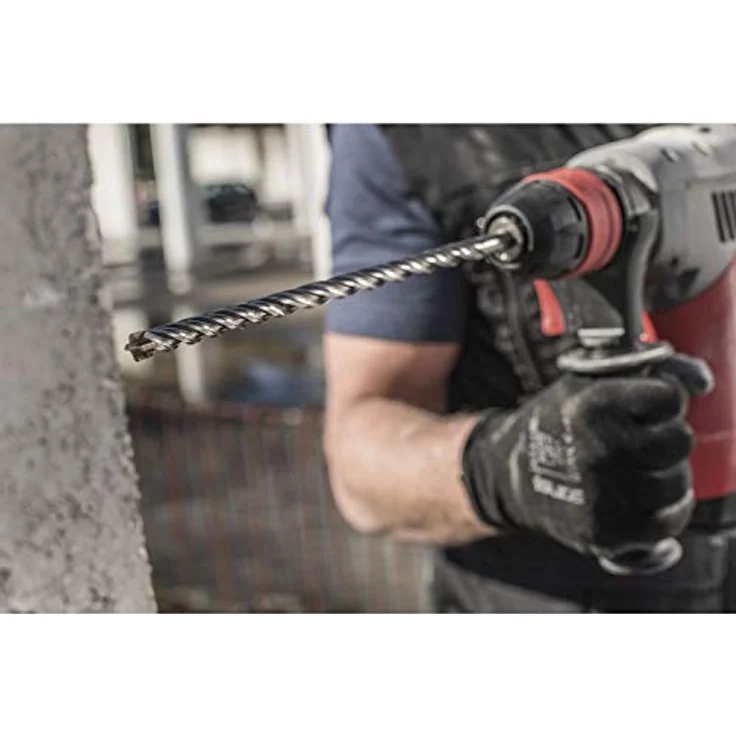 ALPEN HM-Hammerbohrer SDS-Plus Force X, 160 mm Länge, 10,0 mm Durchmesser, Silber – Bild 5