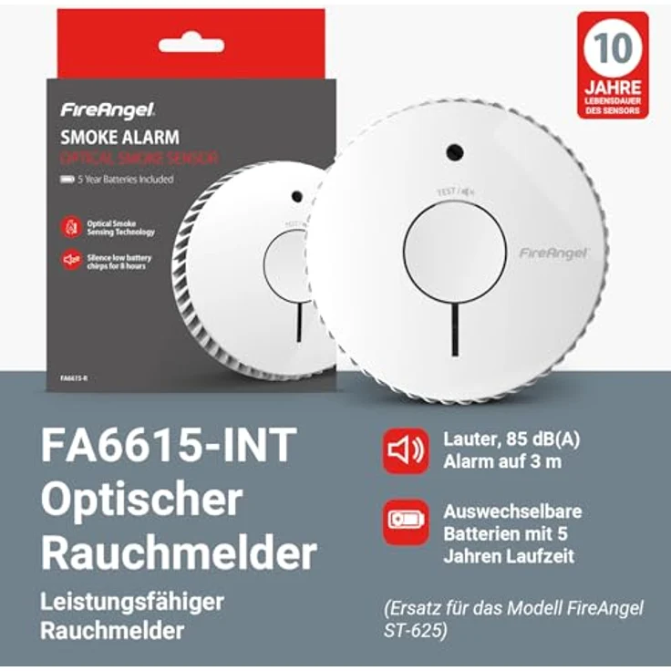 FireAngel FA-6115-INT Rauchwarnmelder batteriebetrieben – Bild 2